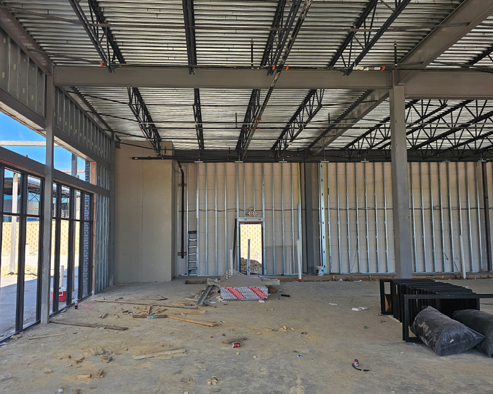 Commercial construction site planning