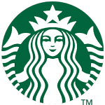 Starbucks logo featuring a mermaid in a circular green and white design, representing quality and brand recognition in the coffee industry.