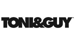 Toni & Guy logo representing a trusted brand in the beauty industry, relevant to Kinetic Builders Corp's commitment to quality and client-focused services in commercial construction.